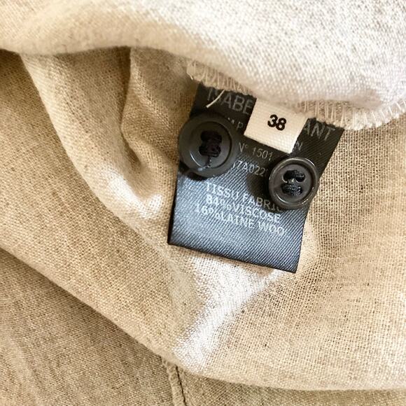 Etoile Isabel Marant Melphine Wool Blend High Neck Ruffle Blouse 38 6 - Picture 12 of 12